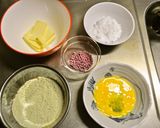 春らんまん★抹茶マフィン～粒ジャム入り～作り方1写真