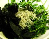 ■豆苗とじゃこの韓国のりナムル■作り方4写真