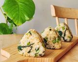 受験生のおにぎり☆小松菜&しらす朝食夜食作り方1写真