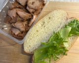 焼豚の照り焼きサンド💕作り方3写真