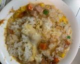 レンジ簡単洋風シーフードおこわ味炒飯弁当作り方9写真