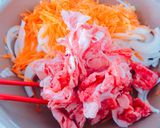 ＊新玉葱と人参と牛肉すき焼きチャプチェ＊作り方3写真