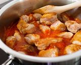 【チキンとなすのトマト煮込み】カフェごはん♪作り方6写真