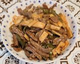 牛ミスジ&筍&ししとうで青椒肉絲作り方9写真