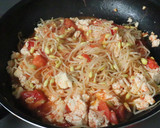 簡単★大豆もやしトマト豆腐の炒め物作り方4写真