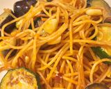トマトペーストで作る 茄子とにんにくの焼きパスタ作り方13写真