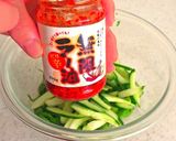 食べるラー油たっぷり豚ひき肉のおつまみサラダ作り方3写真