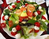 りんごの彩りリースサラダ作り方7写真