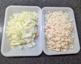 ほっこり温かい♡蓮根と玉ねぎの豆乳スープ作り方1写真