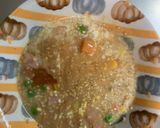 レンジ簡単ポークチャップ味オムライス弁当作り方6写真
