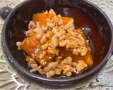 かぼちゃの煮物＊生姜でポカポカそぼろあん作り方8写真