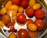 簡単！甘旨♡ミニトマトのシロップ漬け作り方1写真