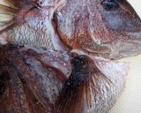 鯛の頭と豆腐の煮つけ作り方1写真