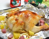ふんわりローリエが香るローストチキン♪作り方5写真