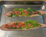 絶品！！秋刀魚の梅しそくるくる巻き作り方3写真