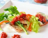 冷凍サバのトマトブルスケッタソースがけ♪作り方7写真