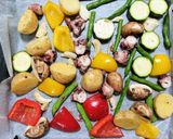 夏の夕飯！簡単タコとグリル夏野菜サラダ作り方8写真
