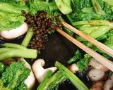 菜の花と生椎茸の山椒醤油パスタ作り方7写真
