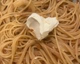 なめ茸とクリームチーズのパスタ作り方7写真
