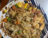 レンジ中華風梅トマトシーフード炒飯弁当作り方12写真