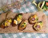 大葉ジェノベーゼのカナッペ風トースト作り方4写真