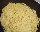 牛ミンチと野菜のトマト煮込みスパゲッティ作り方10写真