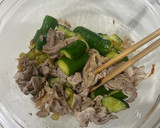 きゅうりと豚肉の中華和え作り方5写真