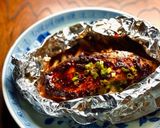 麻辣醤で、鮭とキノコの麻辣ホイル焼き作り方3写真