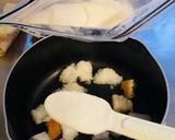 離乳食中期＼食パンで朝ご飯／きなこミルク作り方3写真