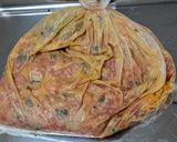 お弁当おかず 豚こま肉とあおさの甘辛焼き作り方1写真