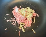 生姜たっぷり豚ひき肉の焼きめし作り方3写真