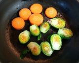 海老と芽キャベツの温かい蕎麦　発酵玉葱作り方4写真