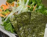 レタスと水菜の大満足サラダ😁作り方3写真