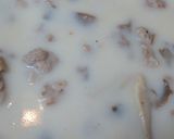 あわび茸と豚肉のマスタードパスタ作り方3写真