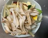 お一人様☆野菜たっぷりデリ風ウインナー丼作り方10写真