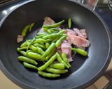 大根の実(さや)のガリバタベーコン炒め作り方6写真