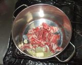 牛肉・トマトのスープ♪簡単コンソメ三つ葉作り方3写真
