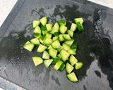梅三昧♪なめことキュウリの梅干梅酢和え作り方2写真