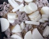 長芋と豚肉の煮物作り方4写真