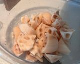 れんこんと人参こんにゃくの煮物作り方2写真
