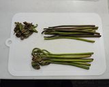 わらびとクルミ甘味噌作り方1写真
