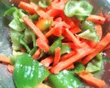 【おつまみ🍺】ピーマン人参チーズ揚げ焼き🫑酒沼🥕作り方1写真