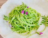 からすのえんどうのペストジェノベーゼ作り方2写真
