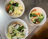肉無チクワ洋風梅照りクリーム味野菜炒作り方13写真