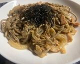 明太そばボナーラ作り方8写真