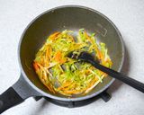 豚肉の甘辛焼き～野菜添え♪作り方5写真