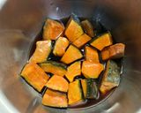 【冷凍かぼちゃの煮物】ホットクック調理作り方2写真