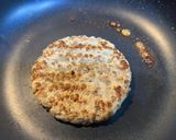 もち麦入りパティで、てりやきホットサンド作り方3写真