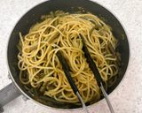 ふきのとう味噌で♪わらびと小ネギのパスタ作り方7写真