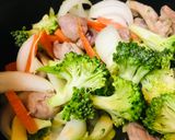 豚肉のオイスターソーズ＆XO醤の野菜炒め作り方2写真